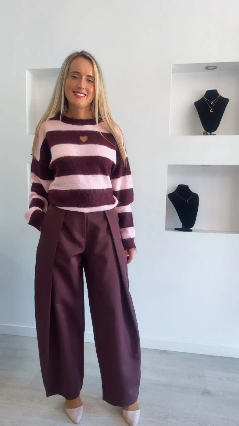 Camisola com Riscas e Coração - TU 4