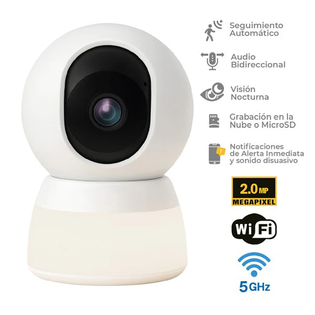 Cámara Seguridad Interior Wifi 2MP