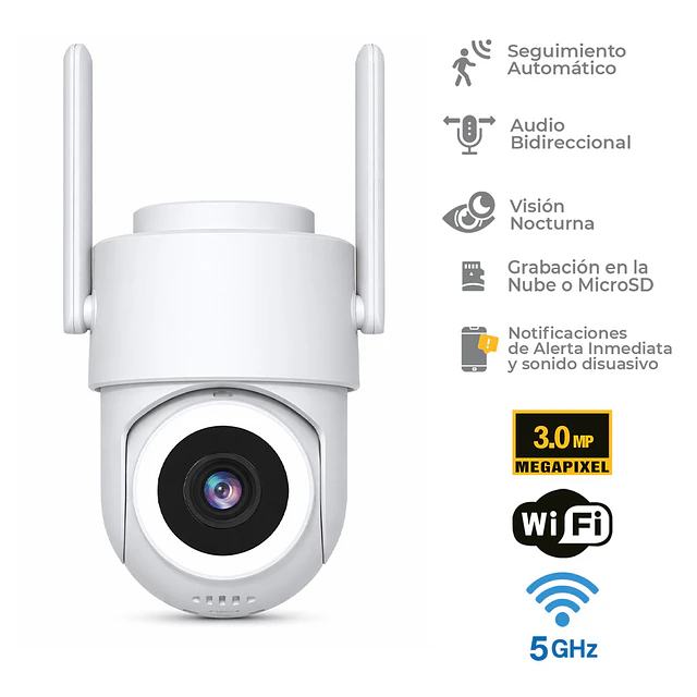Cámara Seguridad Exterior WIFI 3MP