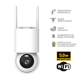 Cámara Seguridad Exterior WIFI 5MP
