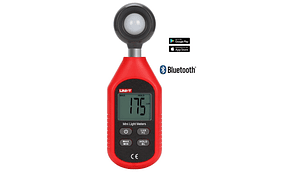 Medidor Lux Luxómetro Registrador directo smartphone BT UT-L3BT