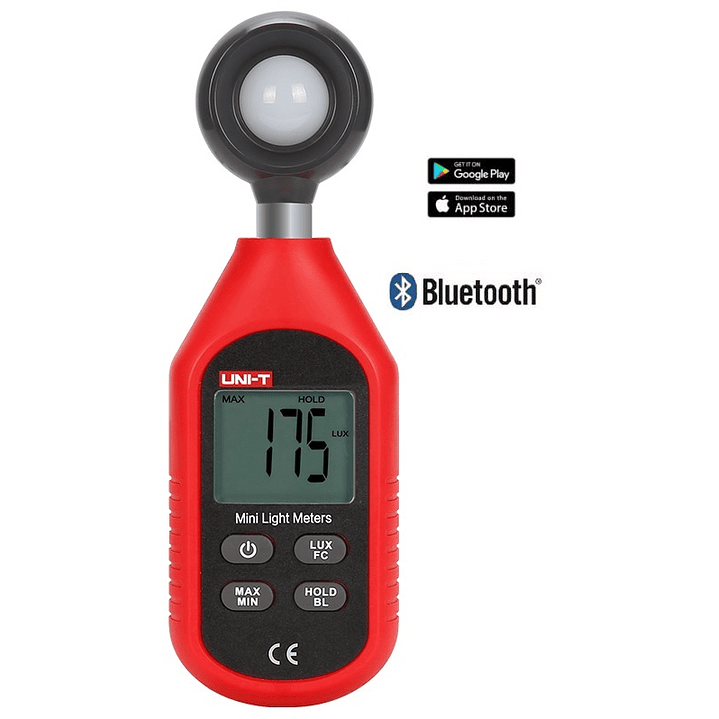 Medidor Lux Luxómetro Registrador directo smartphone BT UT-L3BT 1