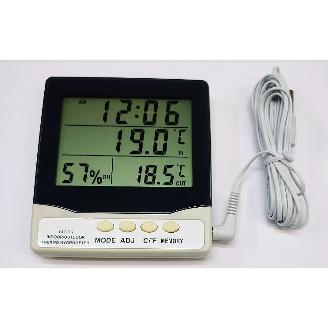 Termo-higrómetro ambiental digital Interior Exterior T3C 1
