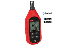 Medidor  humedad y T° ambiental digital - Registro BT a smartphone cod 333 BT