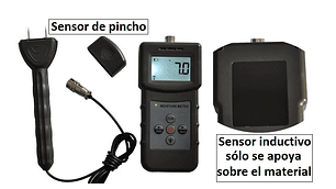 Medidor humedad 2 en 1 multi-material  Inductivo y Pincho digital cod 360