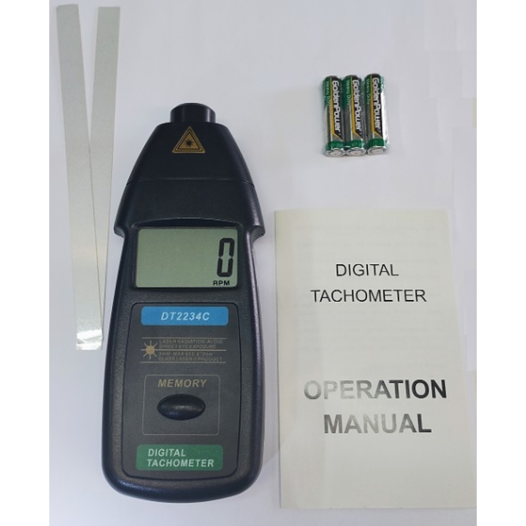 Tacómetro láser digital portátil  2
