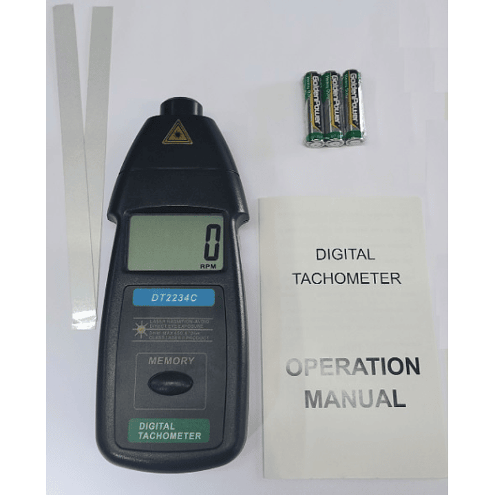 Tacómetro láser digital portátil  2
