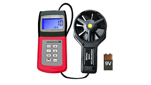 Termo anemómetro Velocidad, Caudal, T° AM 36