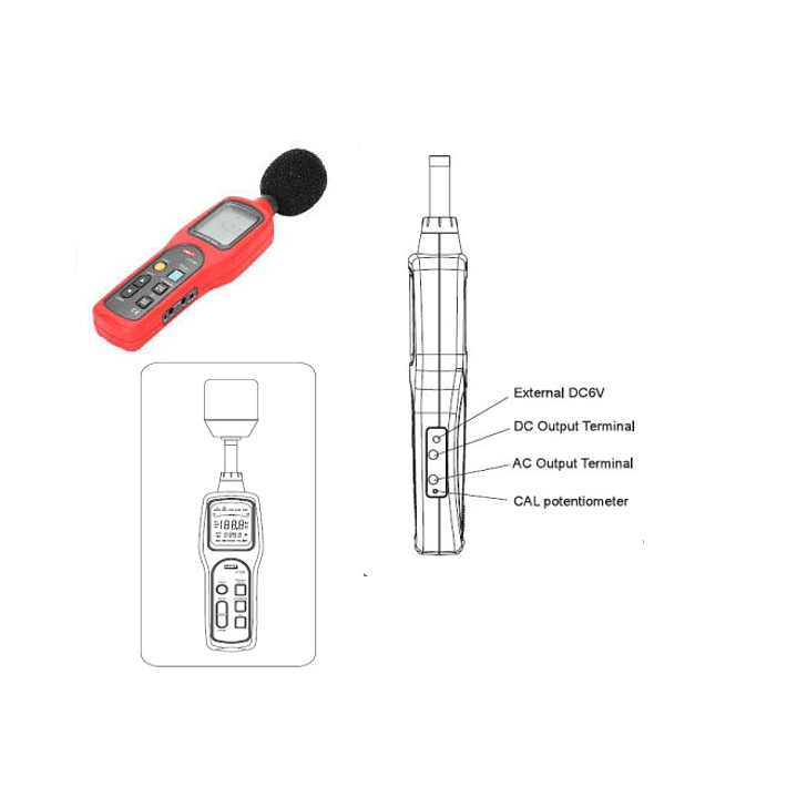 Medidor de Sonido con Registro / Recuperación de datos UT-352 3