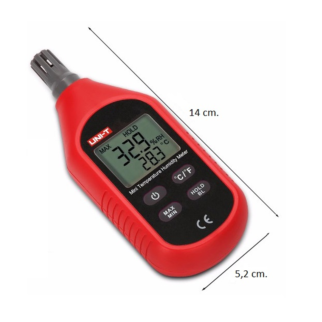 Medidor de Humedad  y T° ambiental digital portátil 333 2