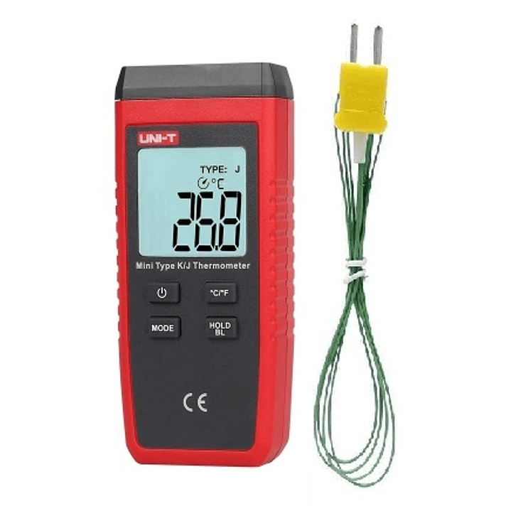 Termómetro Termocupla -50°C a 1300°C tipo K -50°C a 1200°C tipo J - U320A 1