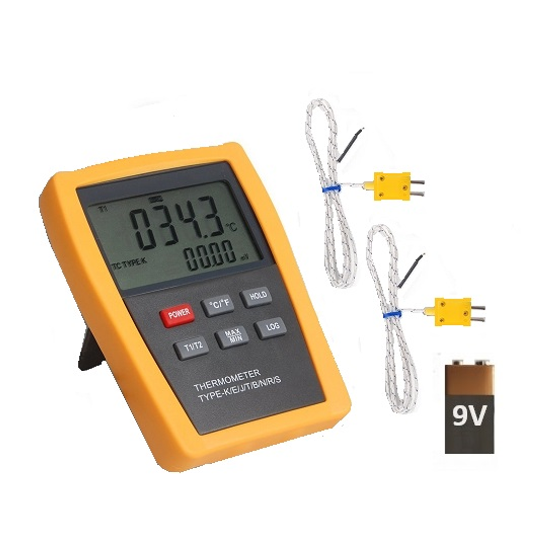 Data Logger Instantáneo Termómetro Termocupla K04A 2 CANALES 1
