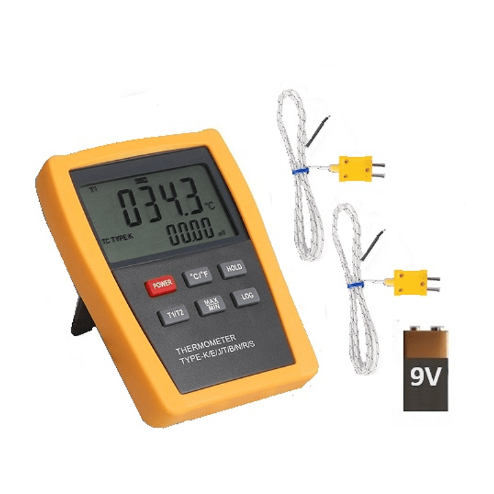 Data Logger Instantáneo Termómetro Termocupla K04A 2 CANALES 1