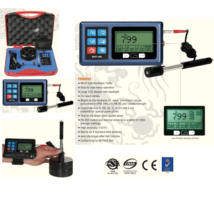 Medidor digital portátil de metales HT-100 2