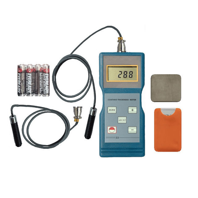 Medidor de Espesor Sobre Metales Ferrosos y Metales No Ferrosos 022