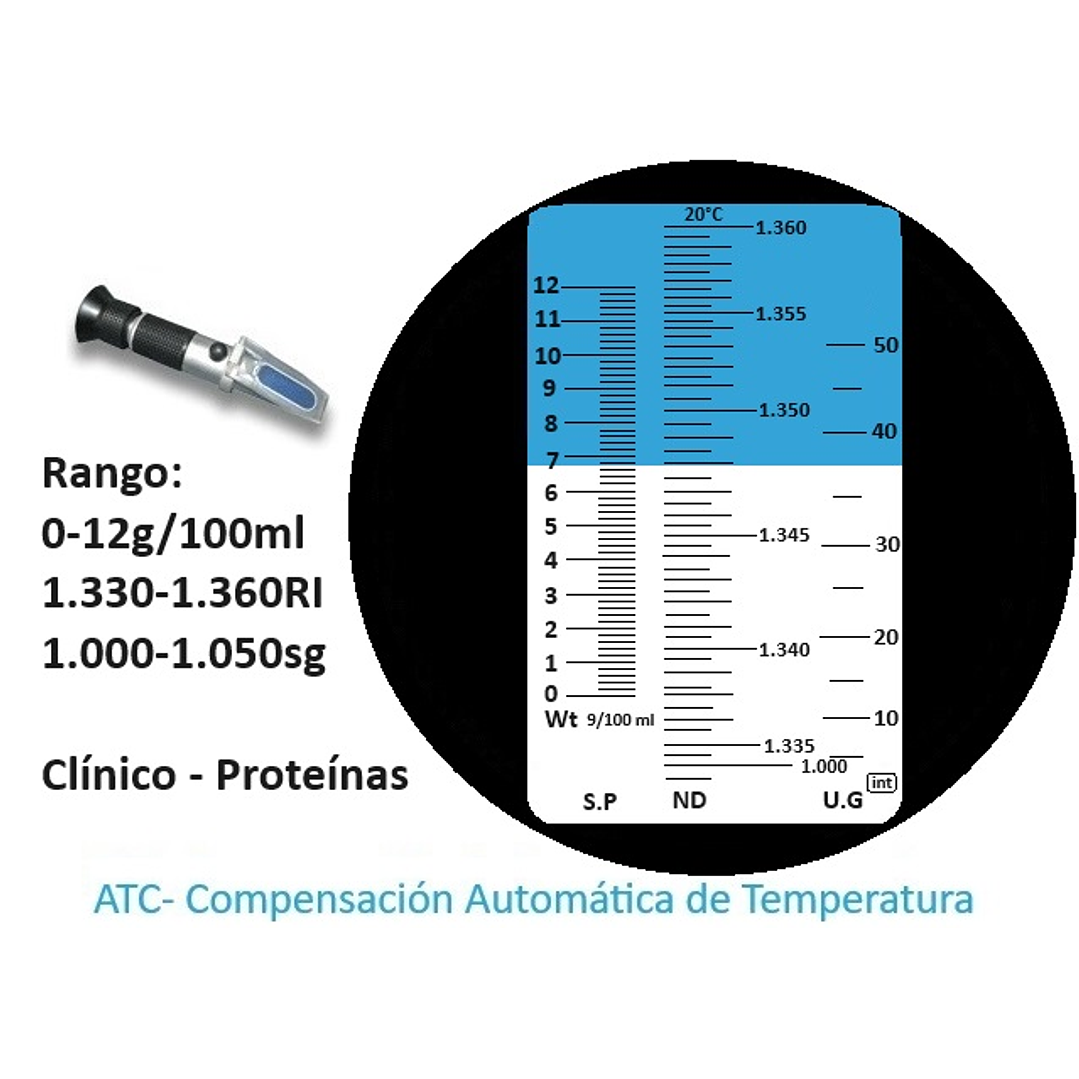 Refractómetro Clínico - Proteínas  C-200 ATC 1