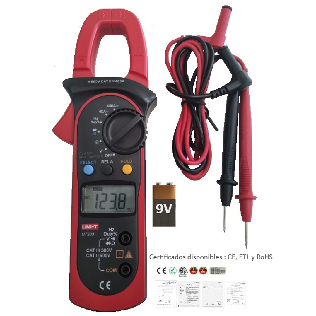 Multímetro de Pinza 203 1