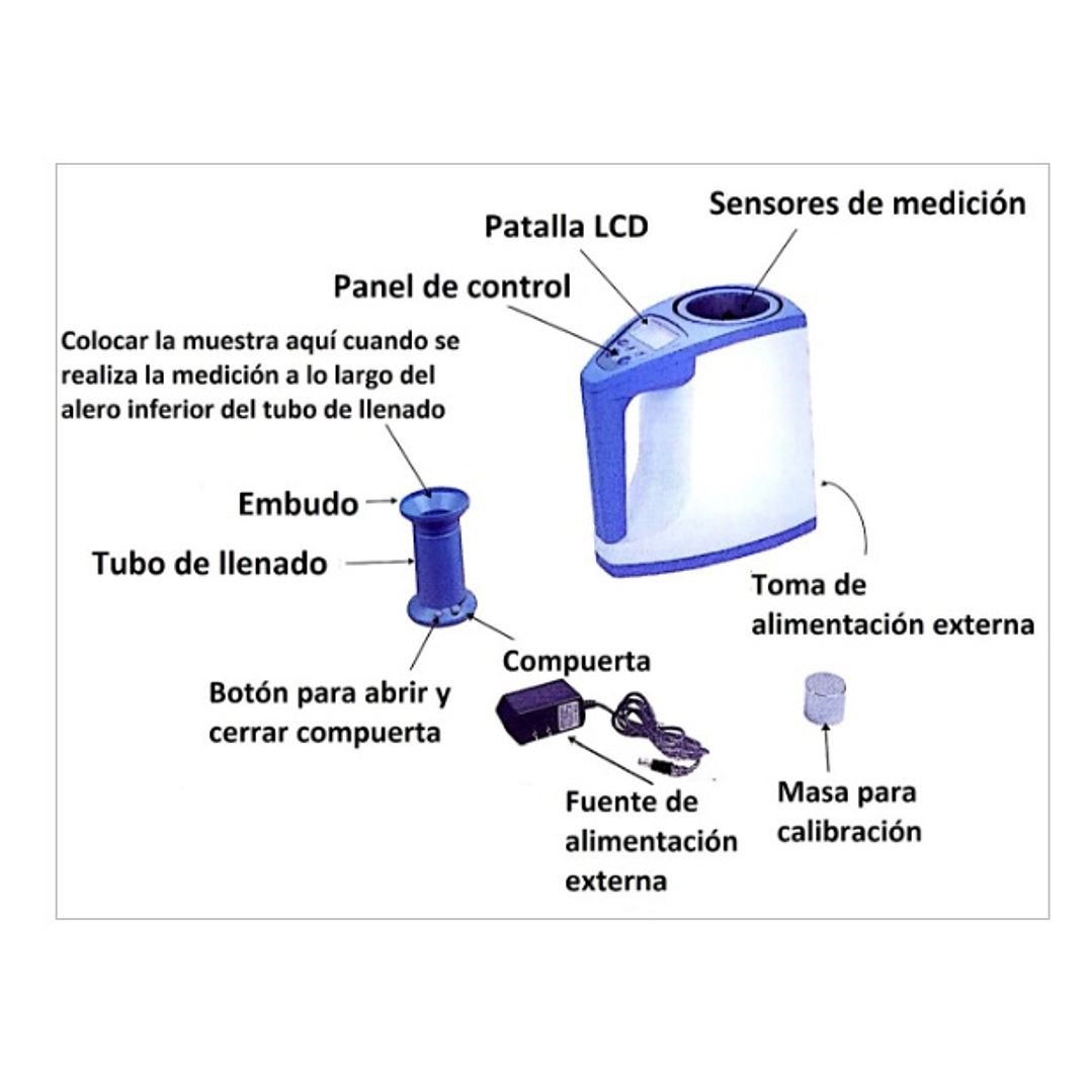 Medidor Determinador Humedad Exacta Granos - Semillas LSD1 5