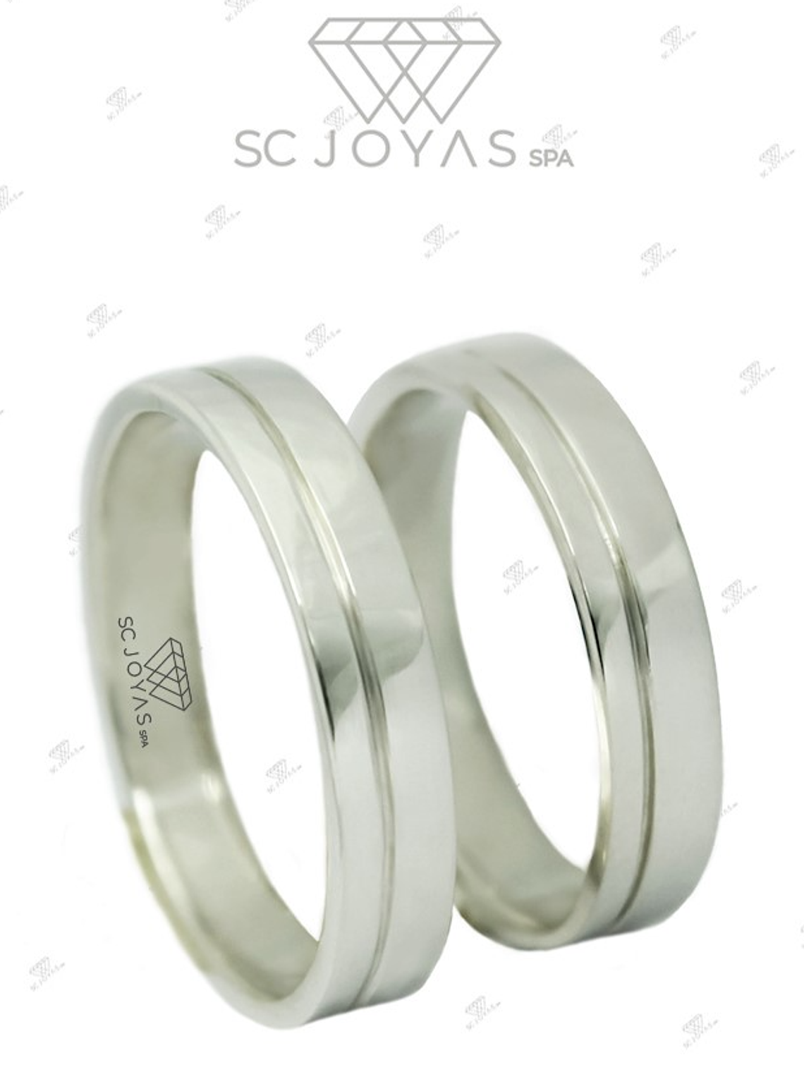 Argollas de Matrimonio Plata ley 950 1