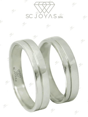 Argollas de Matrimonio Plata ley 950