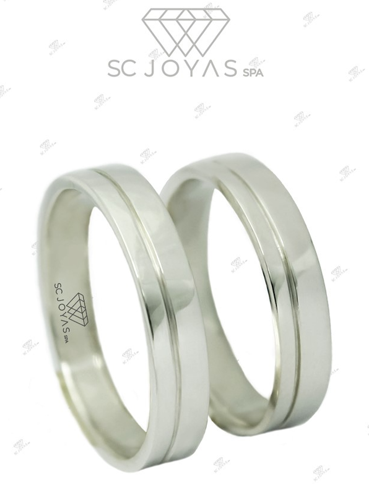 Argollas de Matrimonio Plata ley 950 1