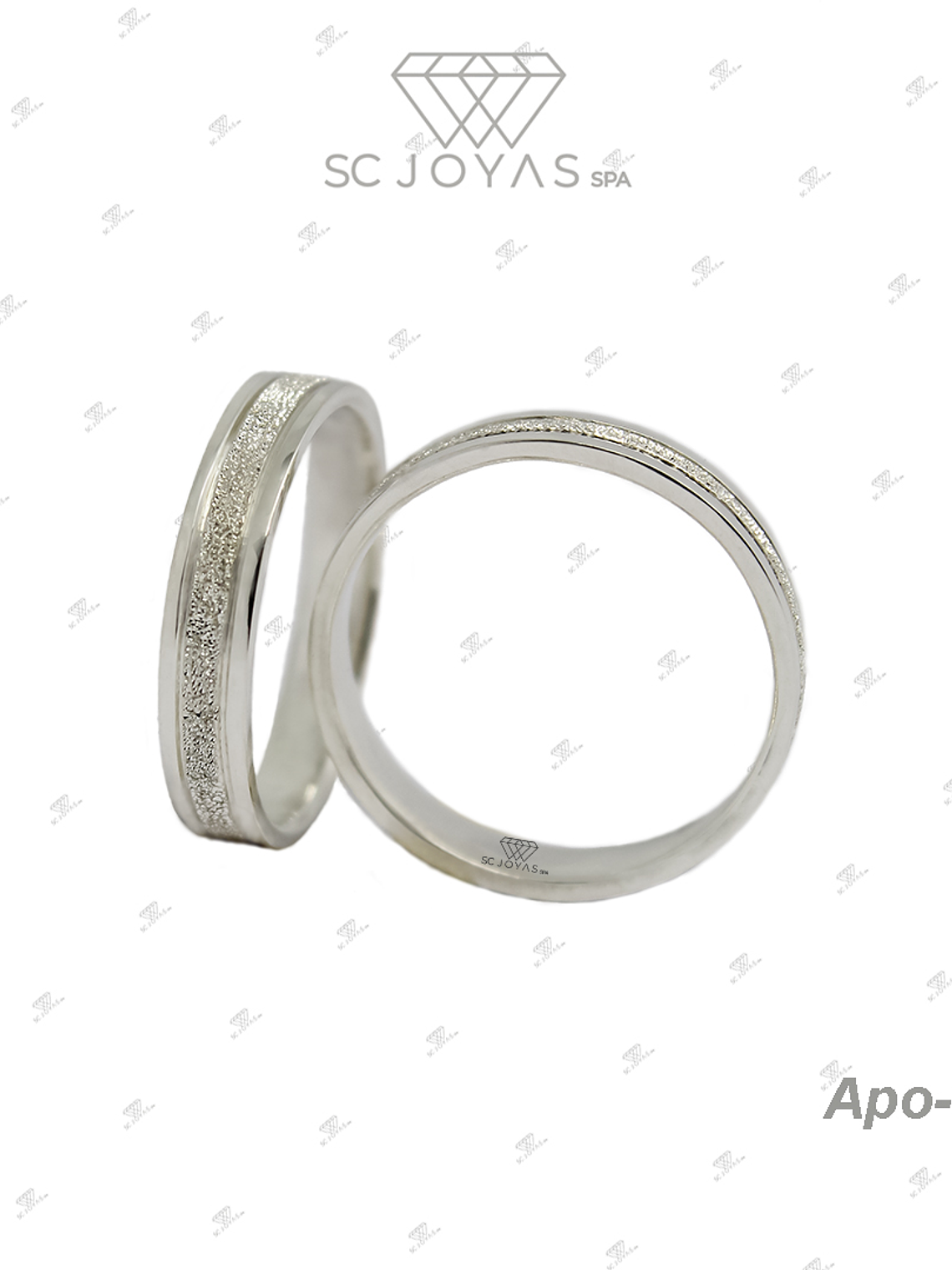 Argollas de Matrimonio de Plata ley 950 1