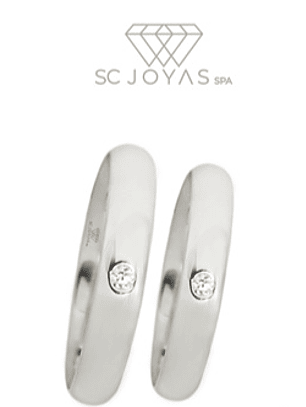 Anillos de Compromiso, Matrimonio de Plata, Anillos Promesa - Par