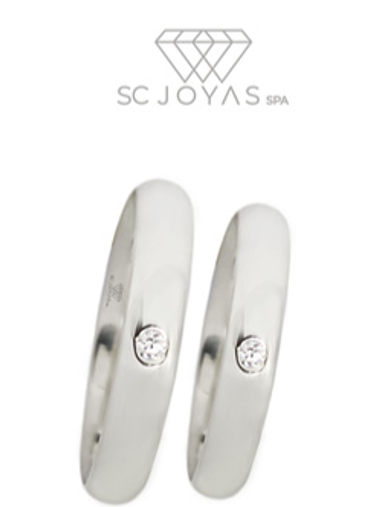 Anillos de Compromiso, Matrimonio de Plata, Anillos Promesa - Par 1