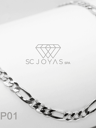 Cadena de Plata Ley 925 Modelo Cartier - 60 cm