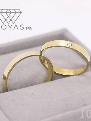 Anillos de Compromiso o Matrimonio Oro 18K