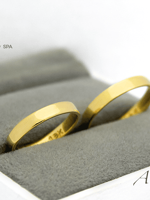 Argollas de Matrimonio Oro Amarillo 18k