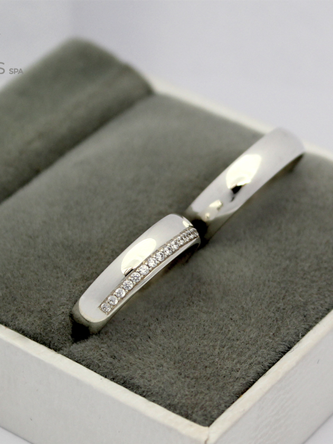 Argollas de matrimonio de Plata ley 950 - Par 2