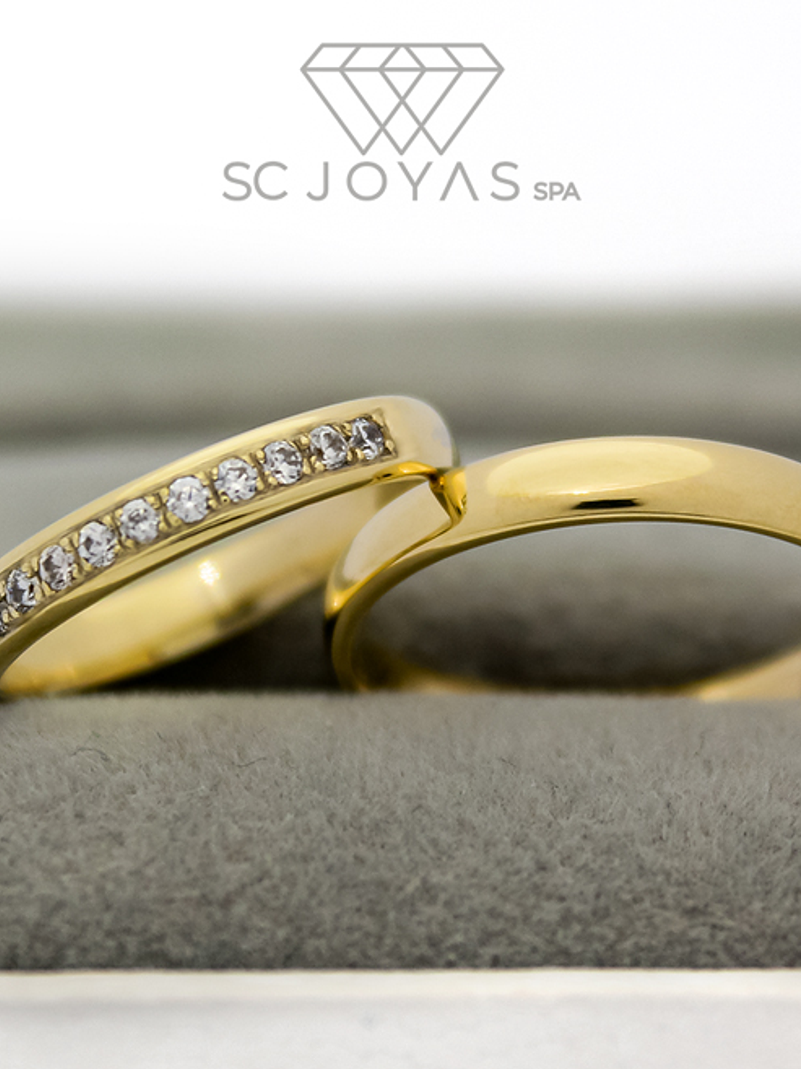 Argollas de Matrimonio Oro Amarillo 18k 3