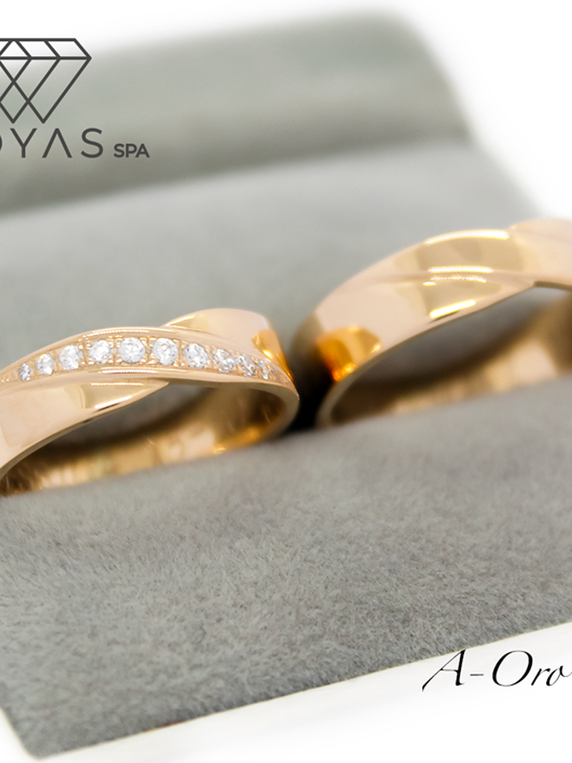 Argollas de Matrimonio Oro 18k FELICITY 2