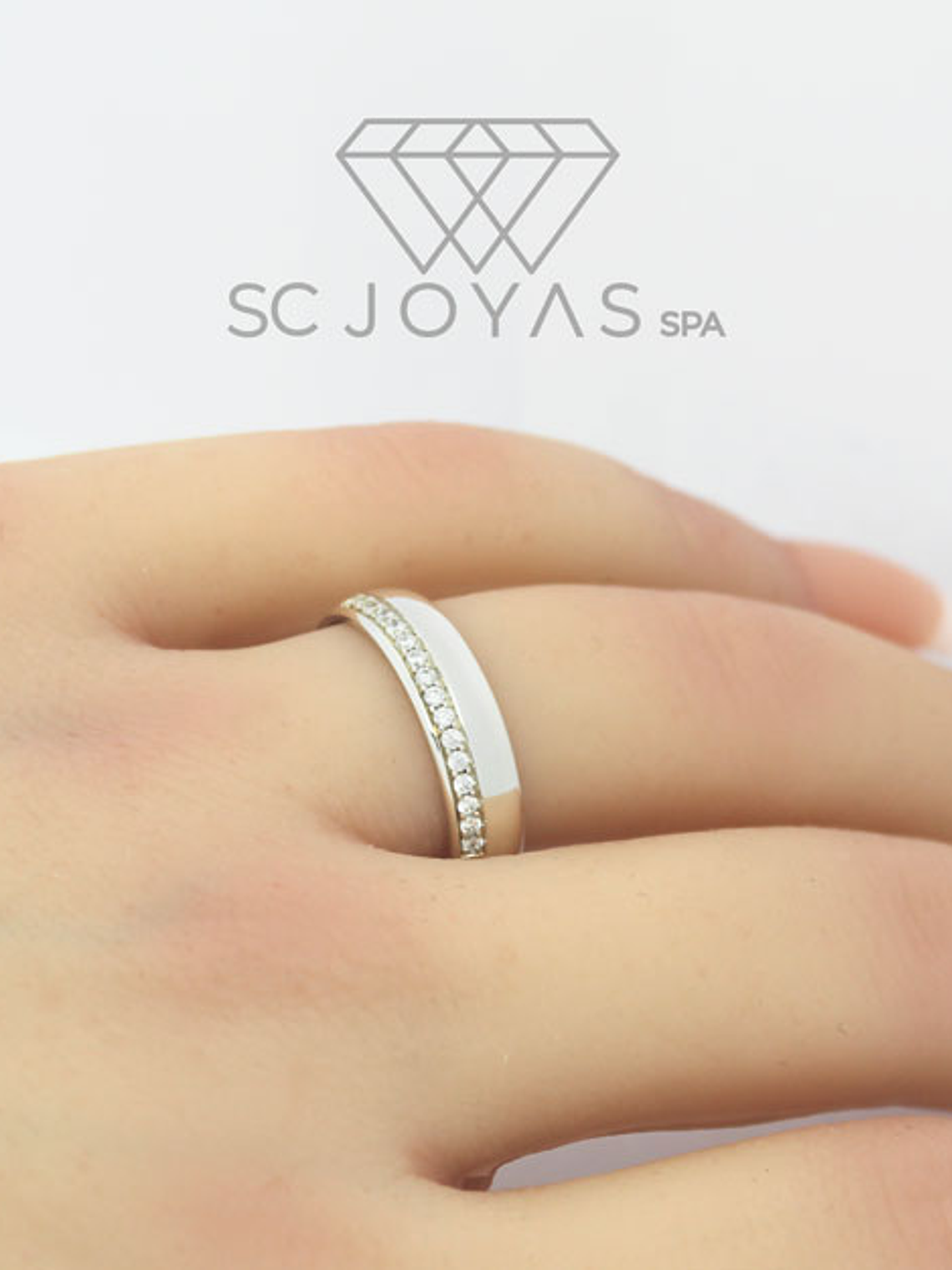 Argollas de matrimonio de Plata ley 950 - Par 3