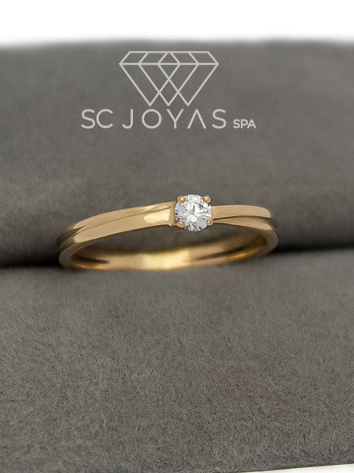 Anillo de Compromiso con Moissanita 1