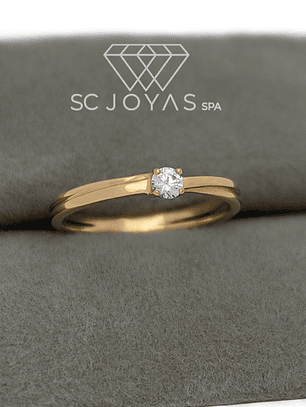 Anillo de Compromiso con Moissanita