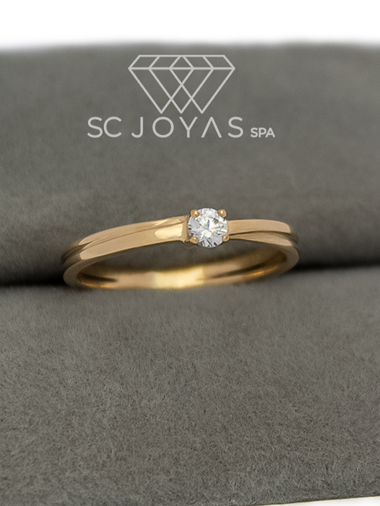 Anillo de Compromiso con Moissanita 1