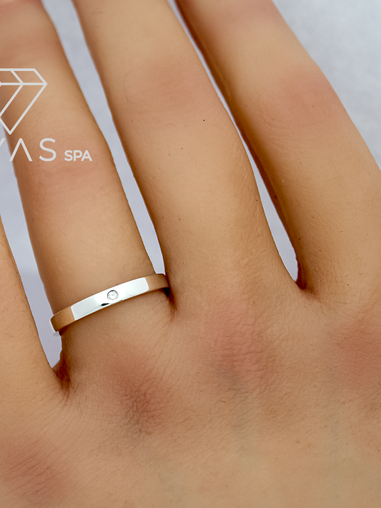 Anillos de Compromiso, ilusiones o Anillos promesa con Moissanita  2