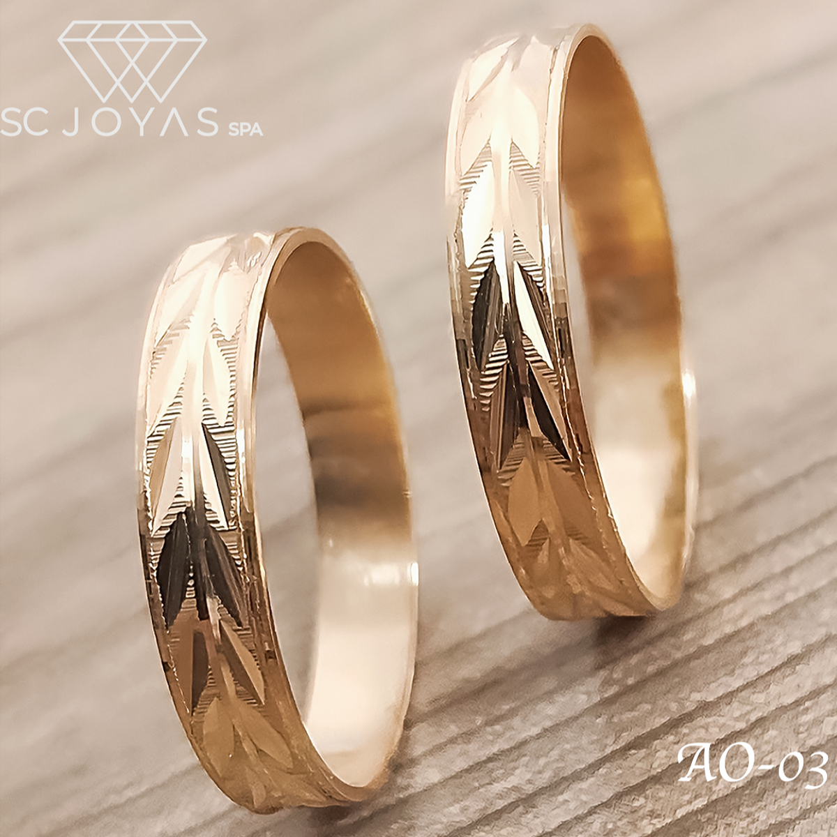 Argollas de Matrimonio Oro 18k