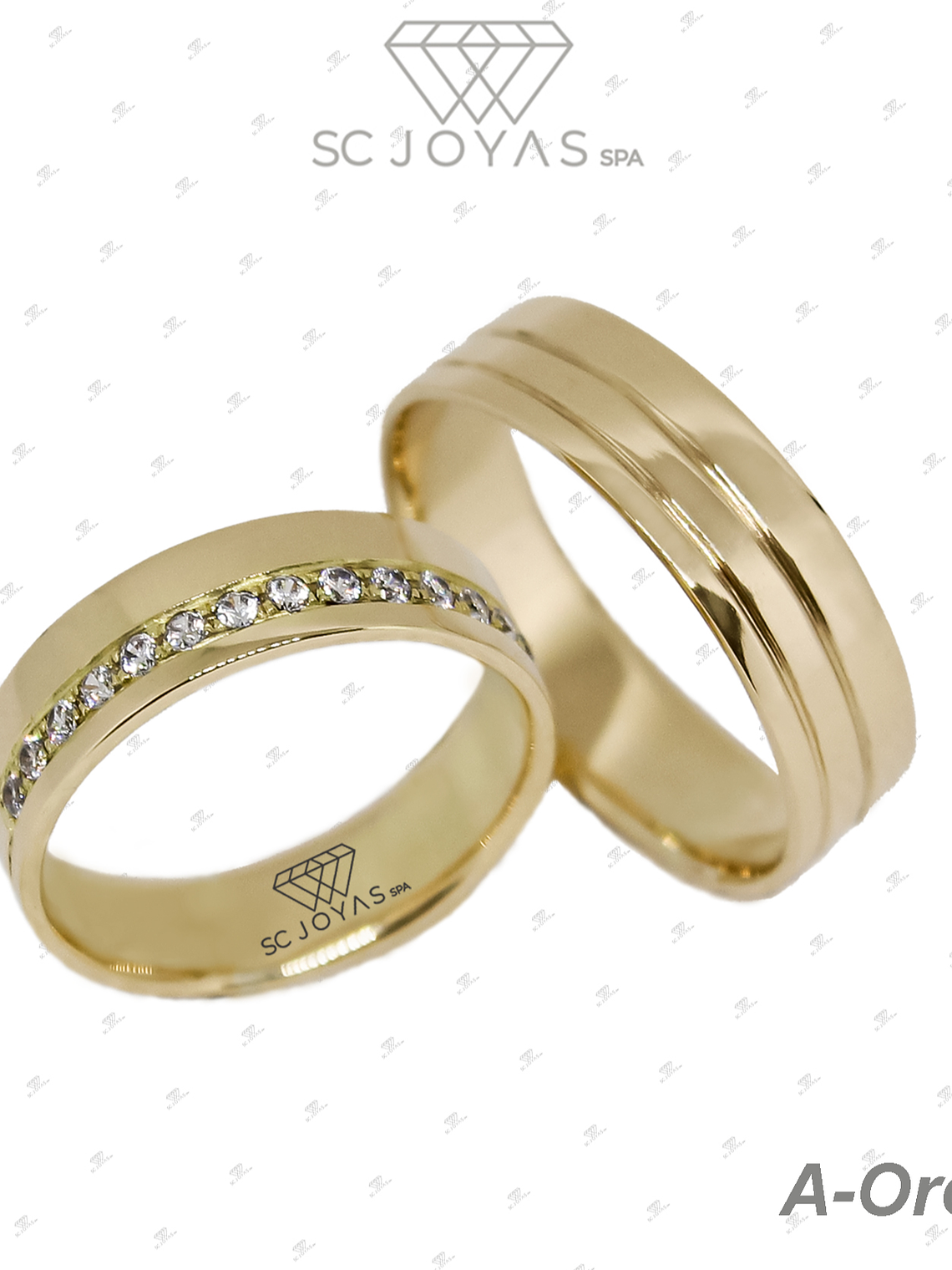 Argollas de Matrimonio Oro 18k - Moissanita 1
