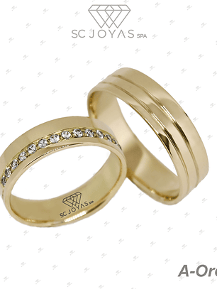 Argollas de Matrimonio Oro 18k - Moissanita