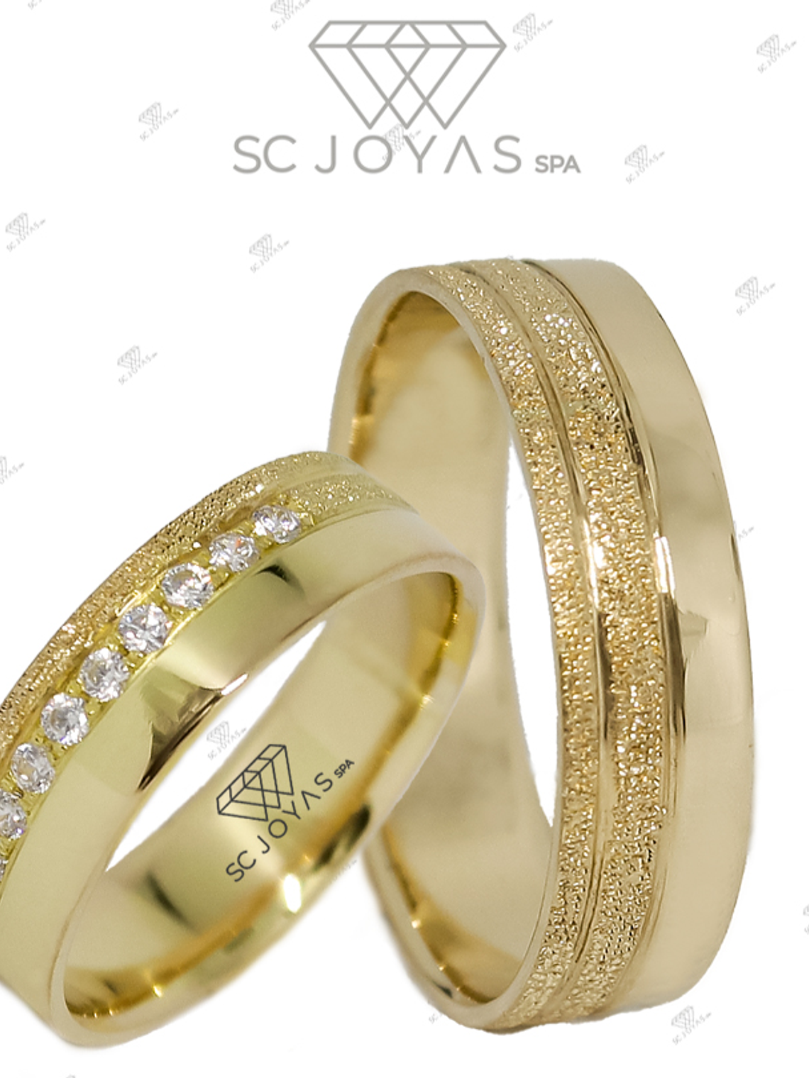 Argollas de Matrimonio Oro Amarillo 18k  1