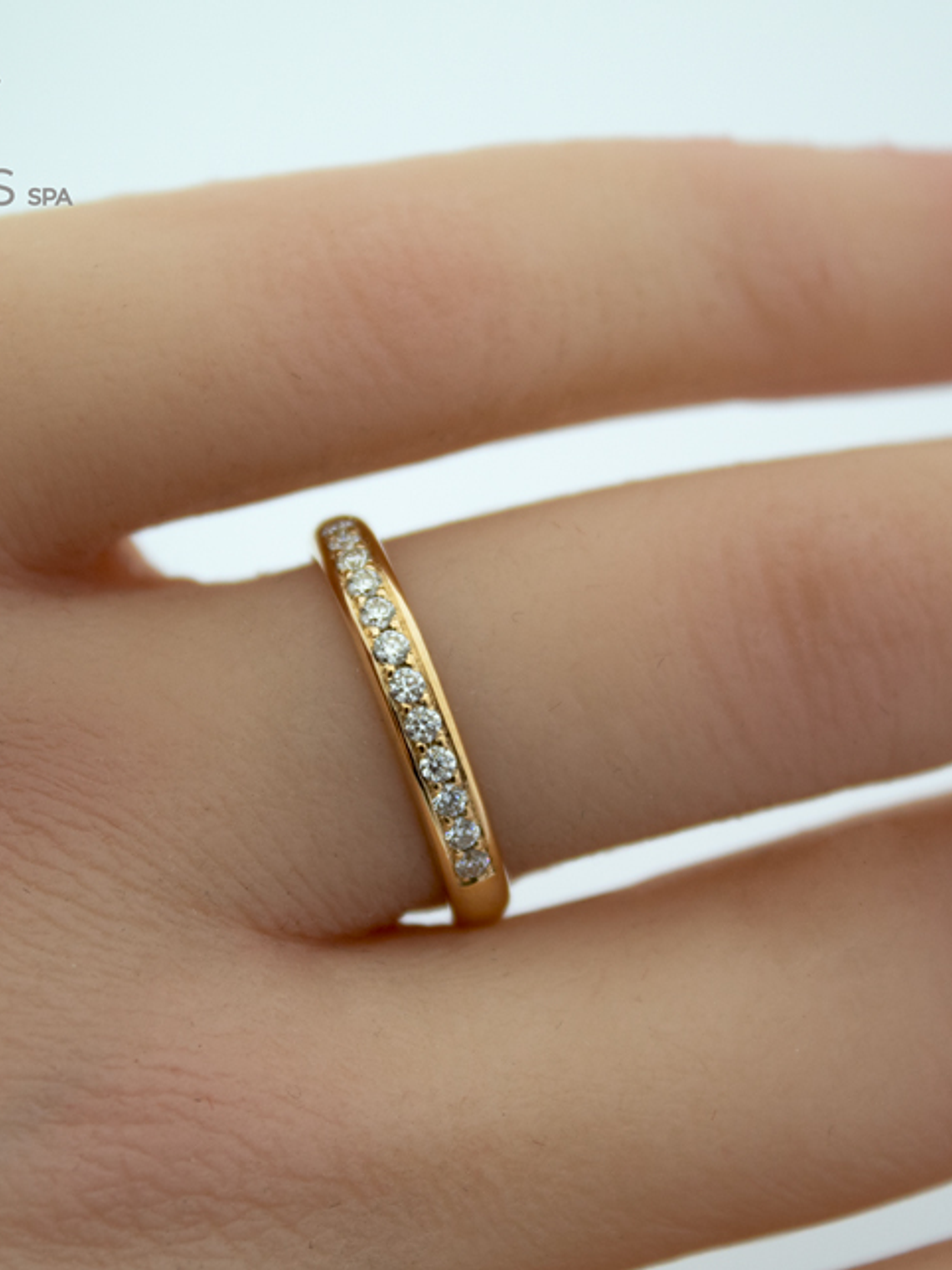 Anillo de Compromiso Oro 18k y Moissanitas 2