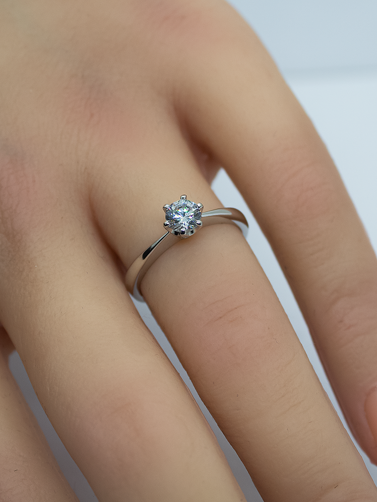 Anillo de Compromiso - Oro Blanco 18K 3