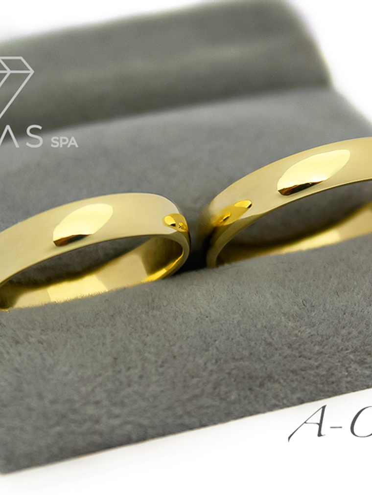 Argollas de Matrimonio Oro Amarillo 18k  1