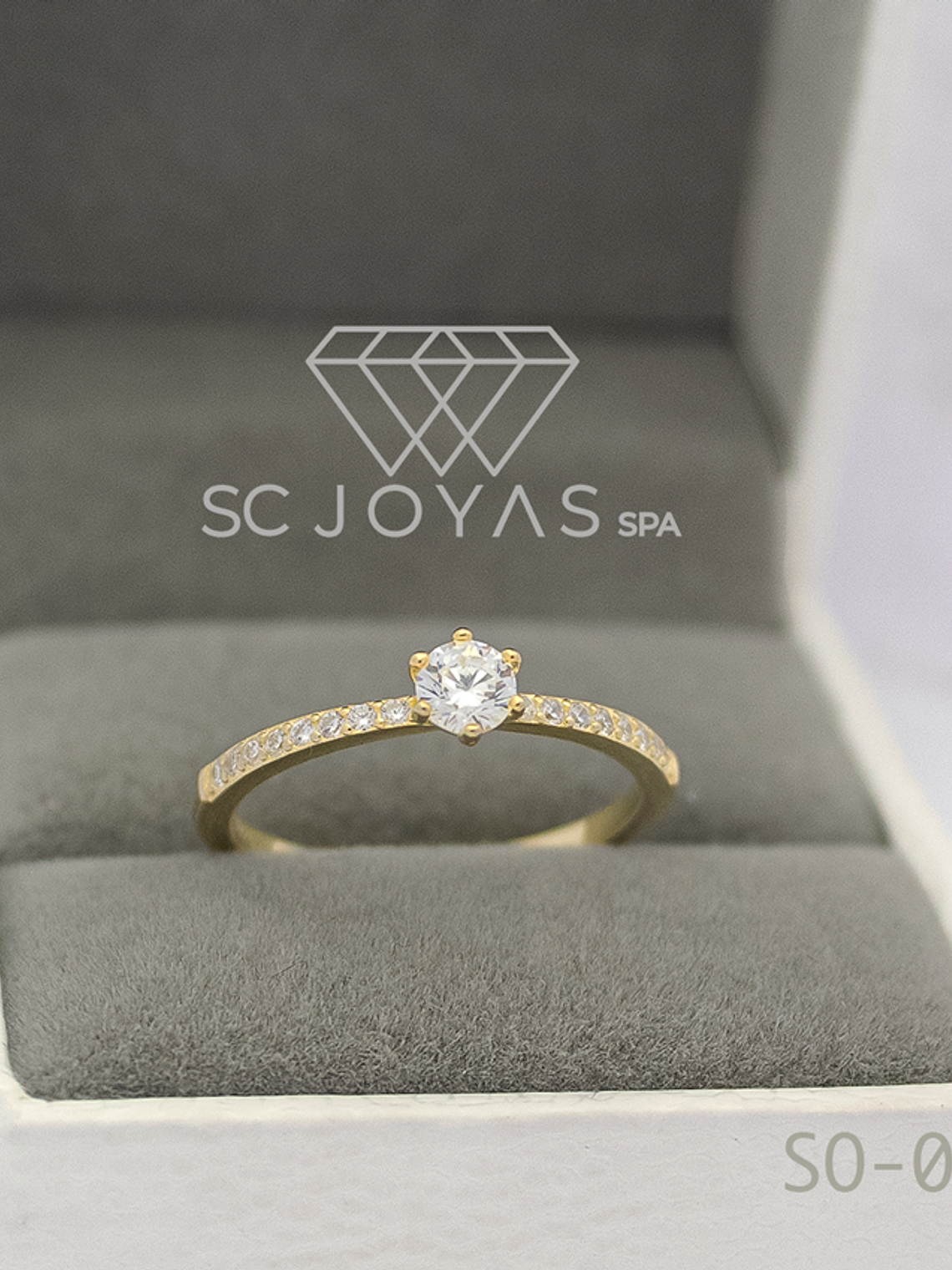 Anillo de Compromiso con Moissanitas 1