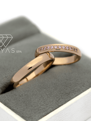 Argollas de Matrimonio - Modelo ingles