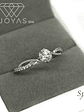 Anillo de Compromiso en Plata y Moissanitas - Miniatura 1