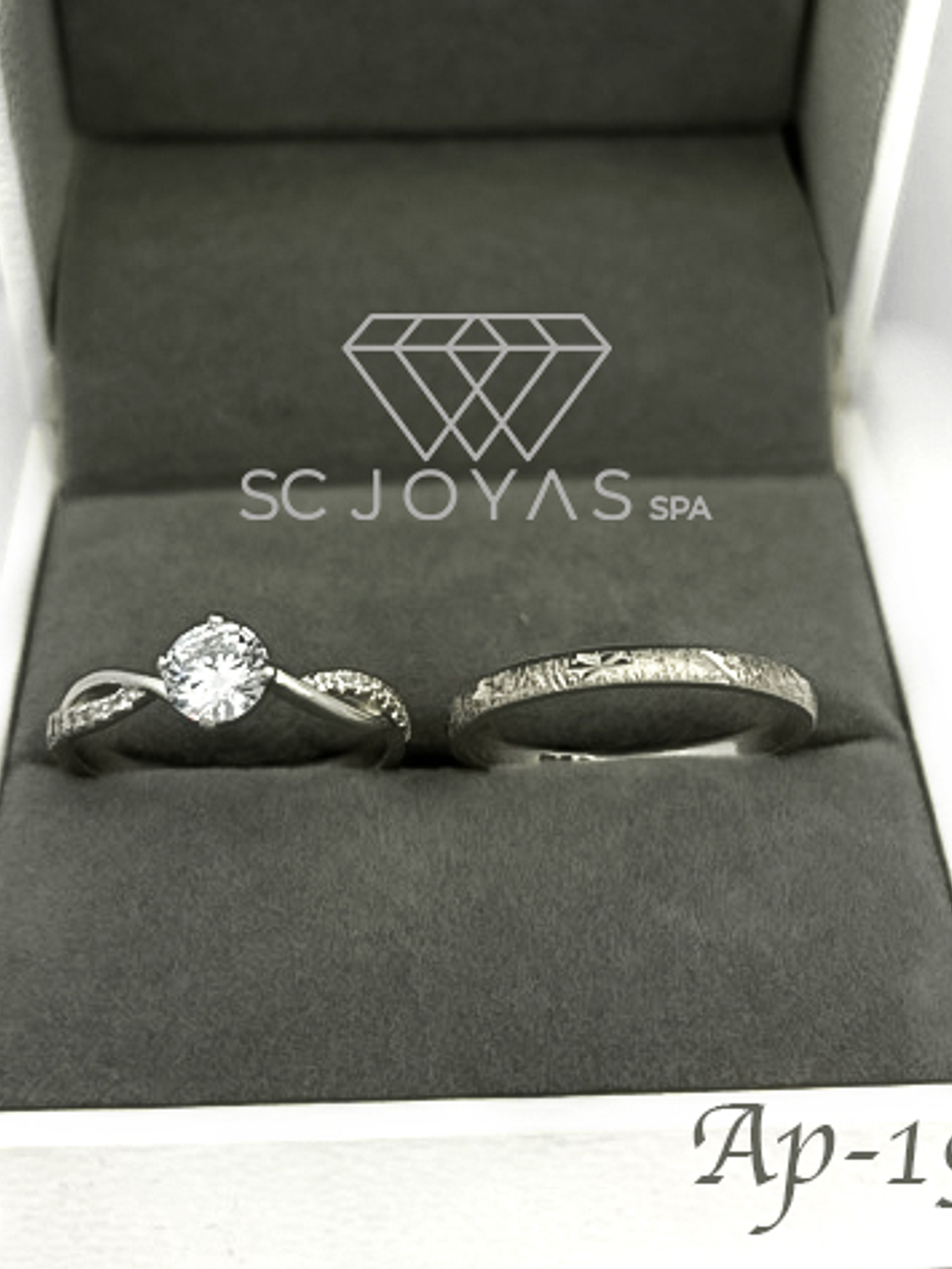 Anillos de Compromiso en Plata y Moissanitas 1